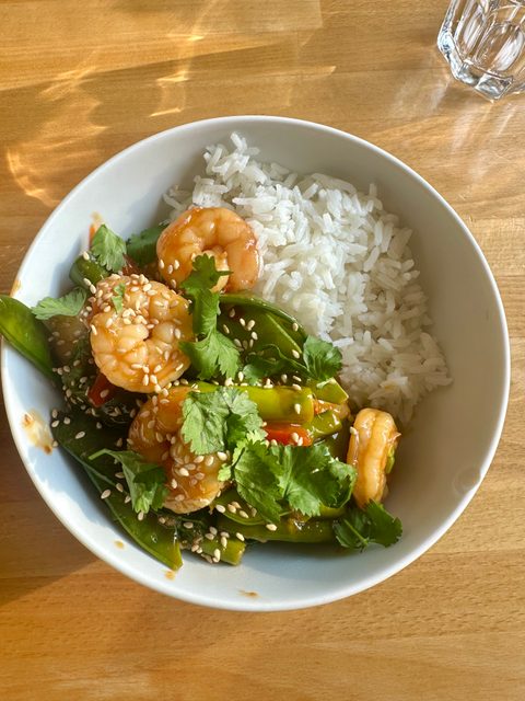Garlic Shrimp Stir Fry