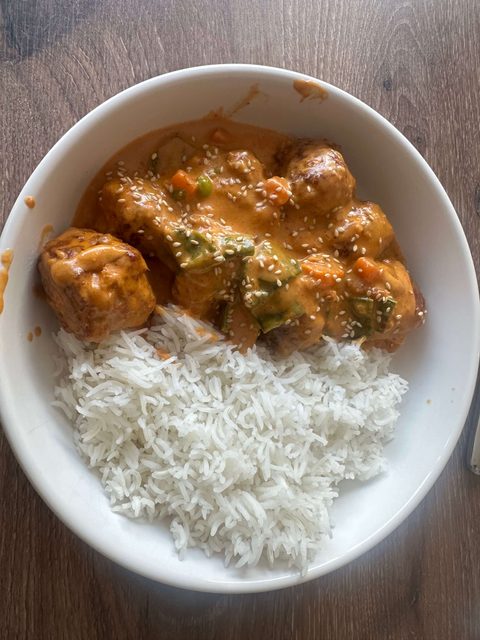 Thai Green Curry with Chicken Meatballs