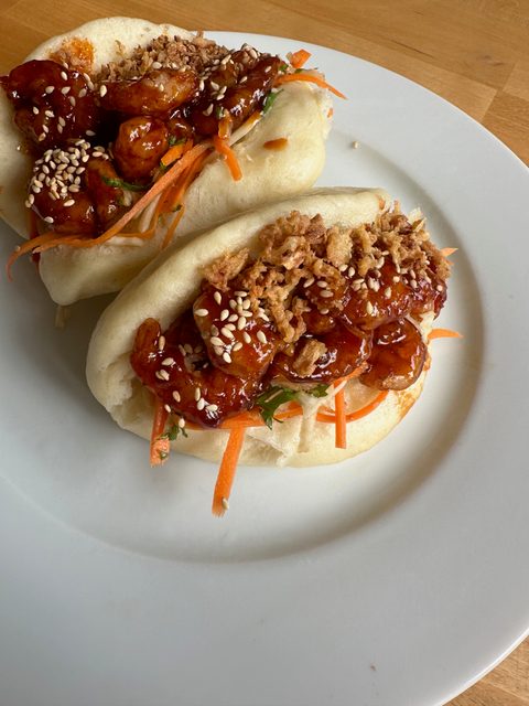Korean Fried Shrimp Bao